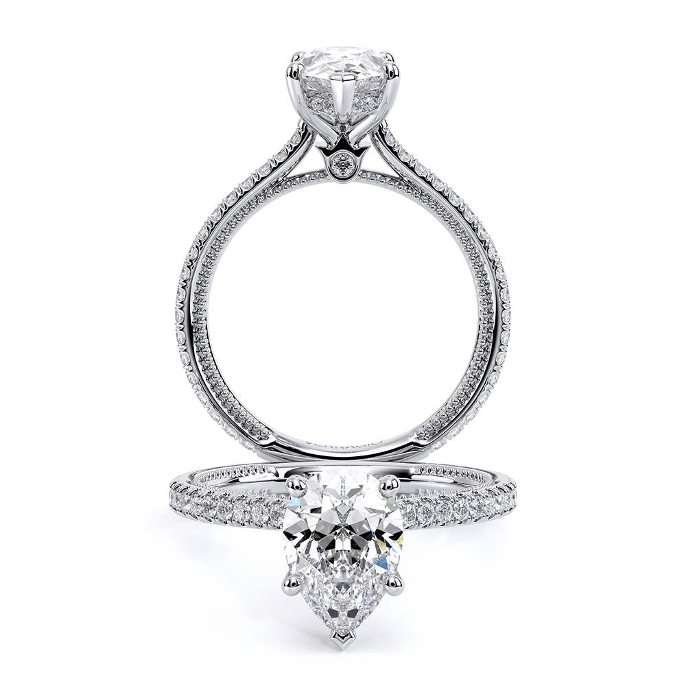 Verragio Pave Pear Engagement Ring