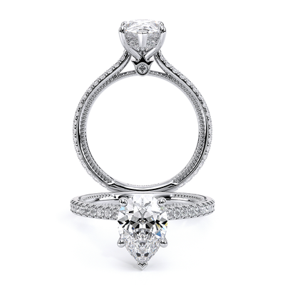 Verragio Pave Pear Engagement Ring