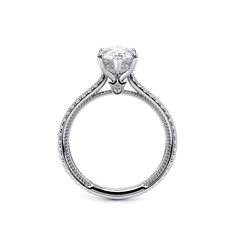 Verragio Pave Pear Engagement Ring