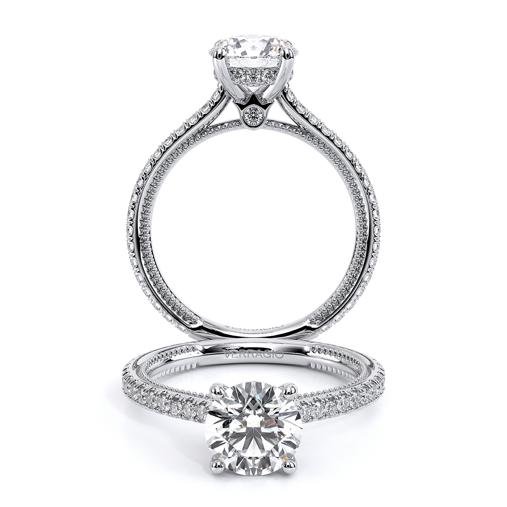 Verragio Pave Round Engagement Ring