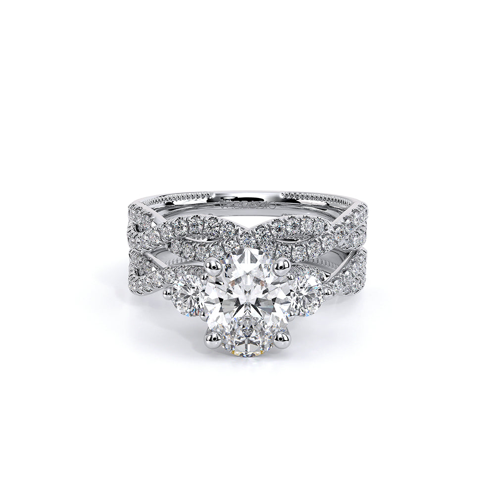 Renaissance-962-3OV12-14K White Gold Oval