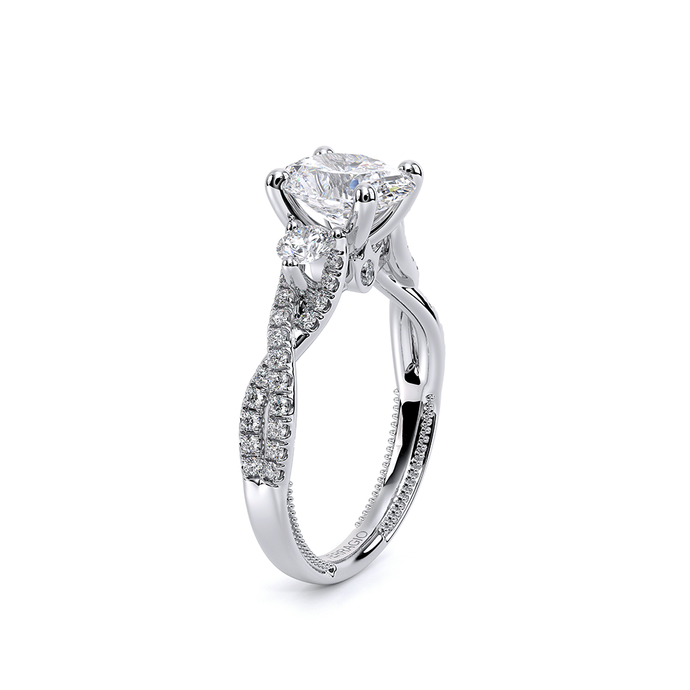 Verragio Three-Stone Oval Engagement Ring