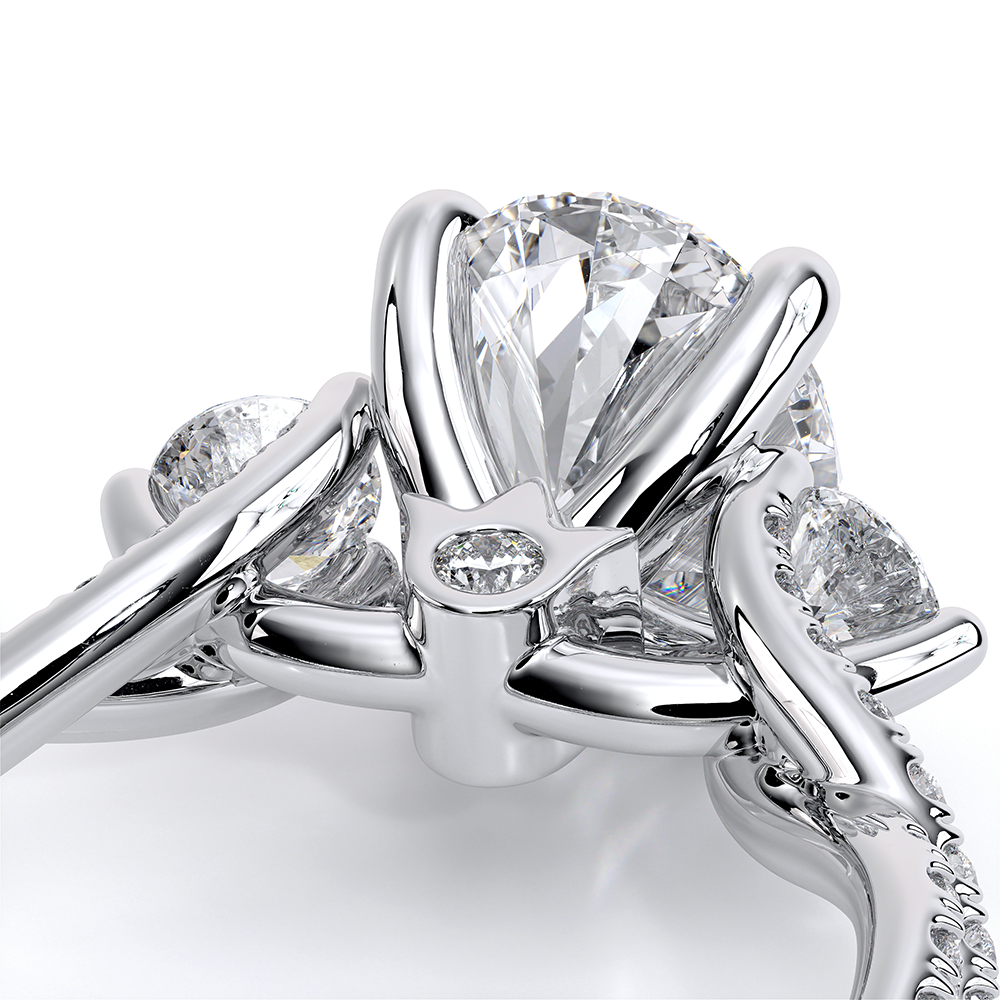 Verragio Three-Stone Oval Engagement Ring