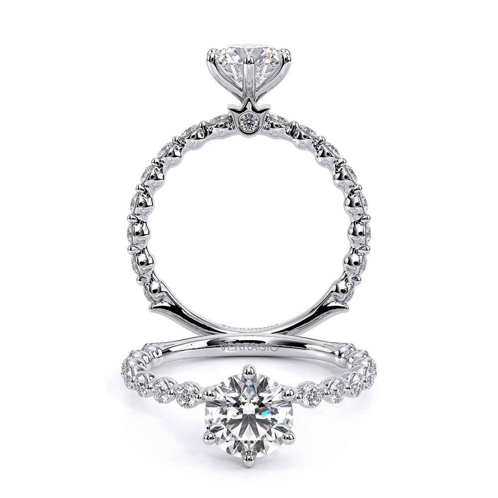 Verragio Pave Round Engagement Ring