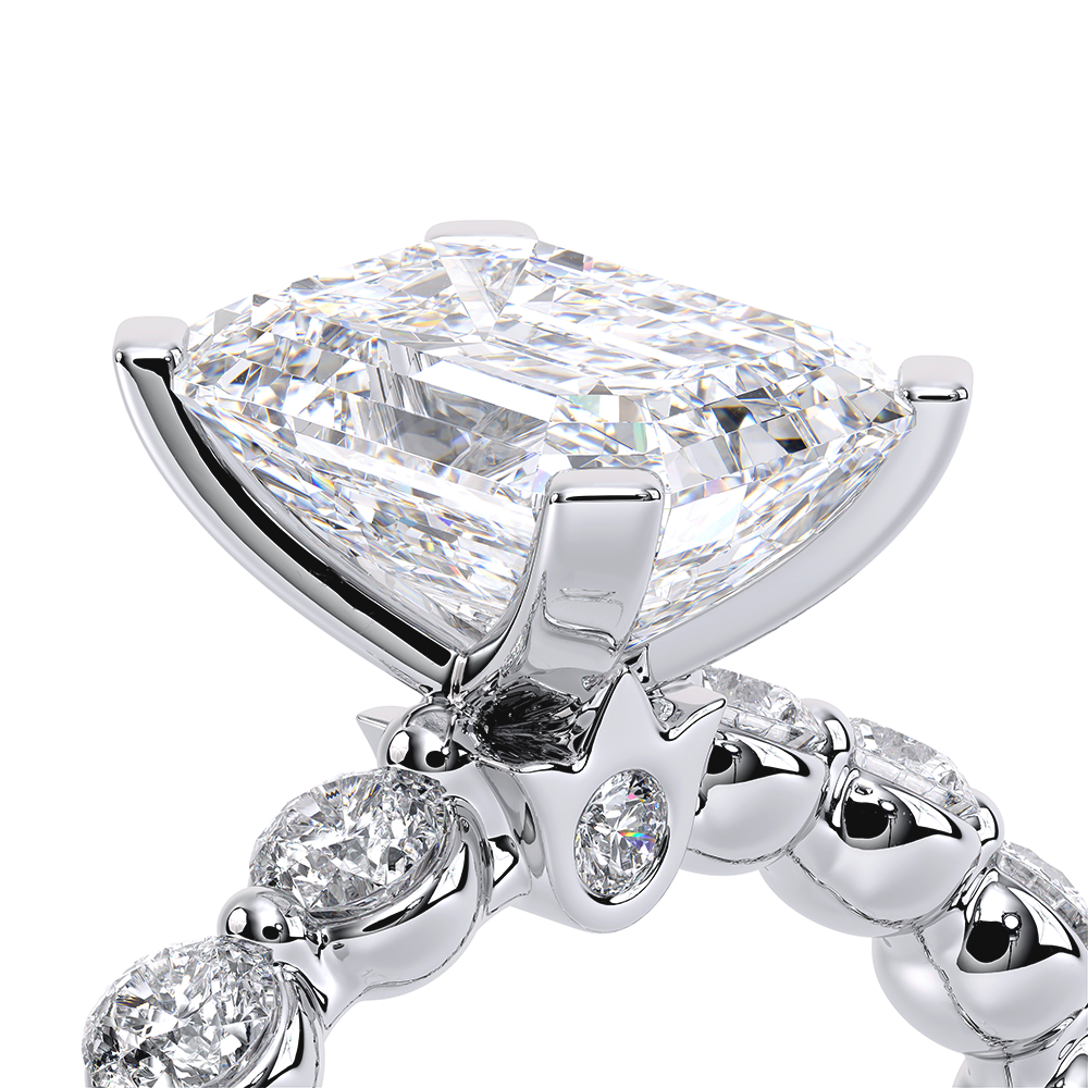 Verragio Pave Emerald Engagement Ring