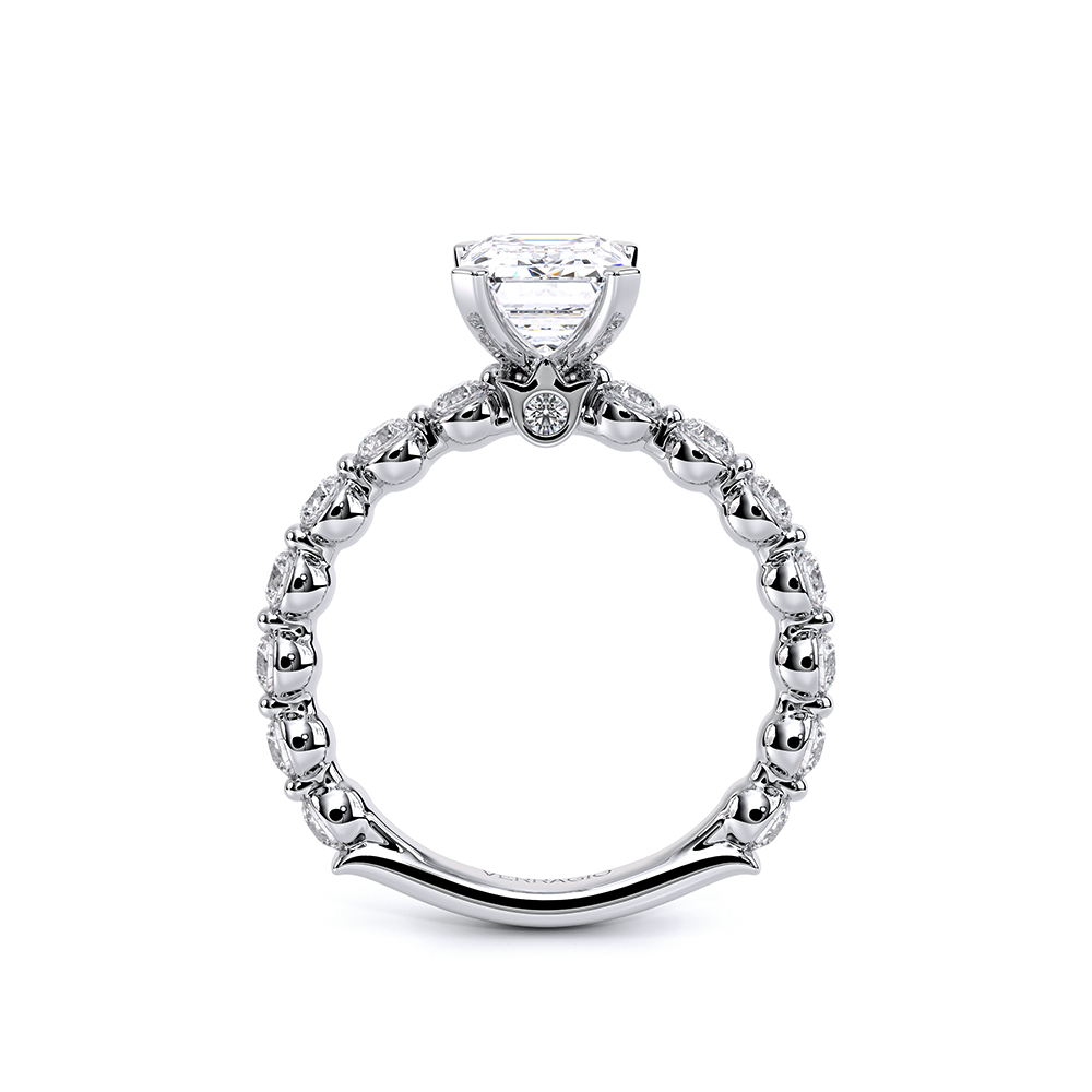 Verragio Pave Emerald Engagement Ring