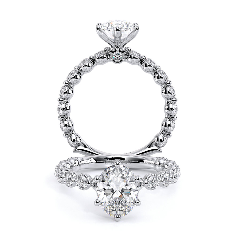 Verragio Pave Oval Engagement Ring