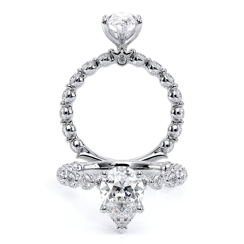 Verragio Pave Pear Engagement Ring