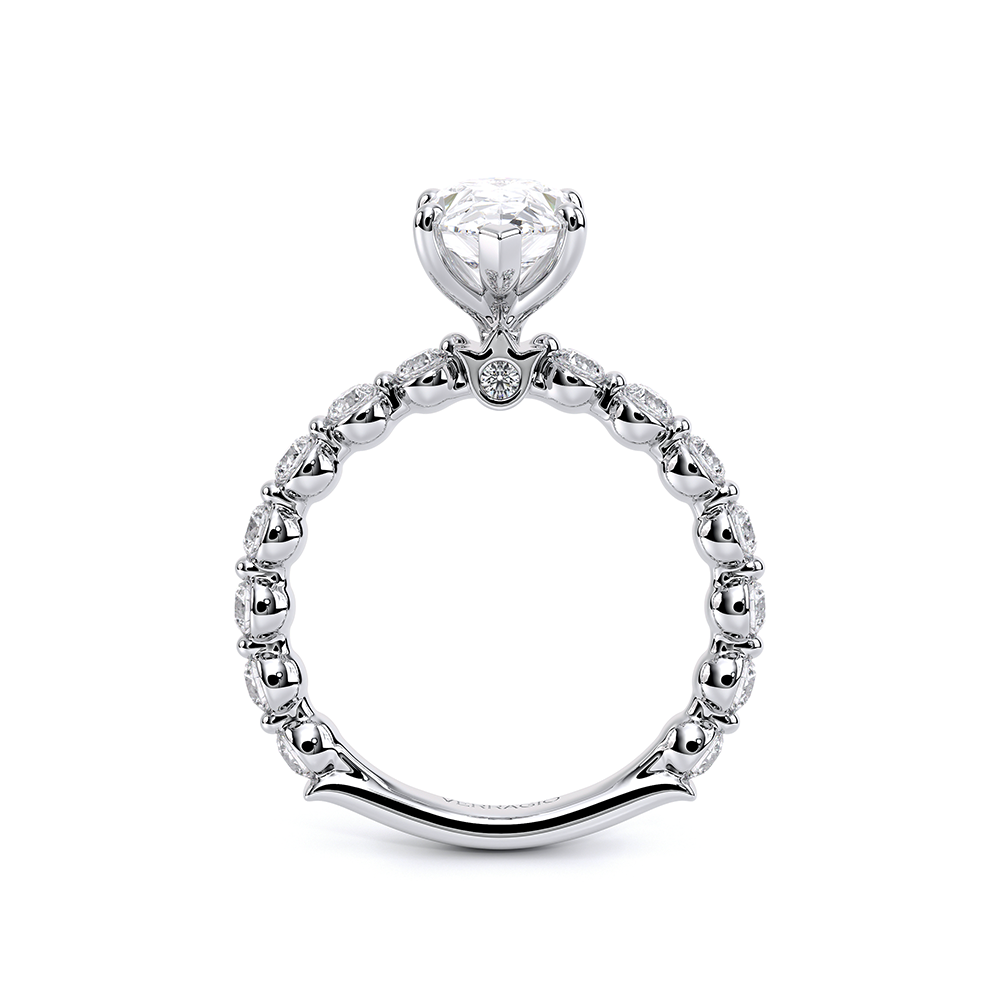 Verragio Pave Pear Engagement Ring