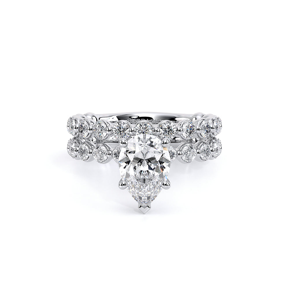 Renaissance-989PS25-14K White Gold Pear