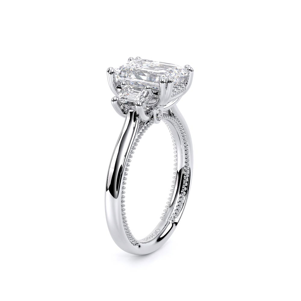 Renaissance-993EM-S-14K White Gold Emerald