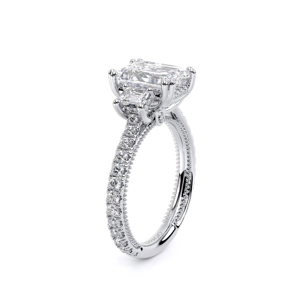 Renaissance-993EM17-14K White Gold Emerald