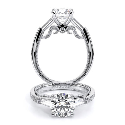 Verragio Three-Stone Round Engagement Ring