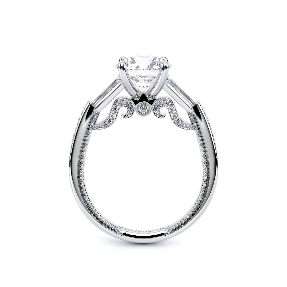 Insignia-7110R-18K White Gold Round