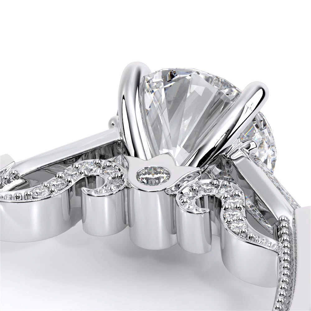 Insignia-7110R-14K White Gold Round