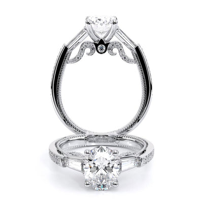 Verragio Three-Stone Oval Engagement Ring