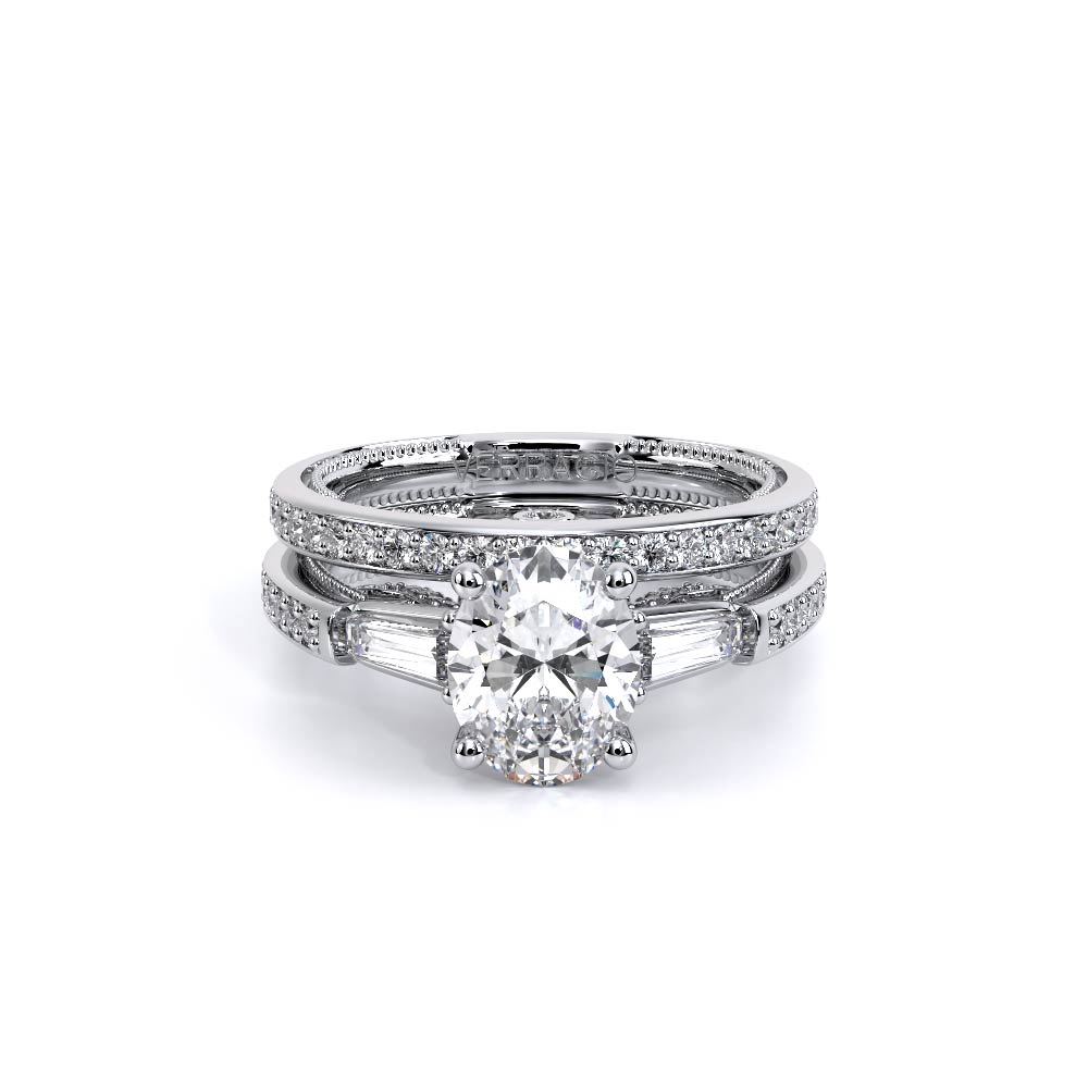 Verragio Three-Stone Oval Engagement Ring