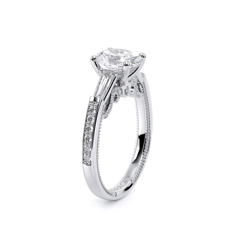 Insignia-7110OV-14K White Gold Oval