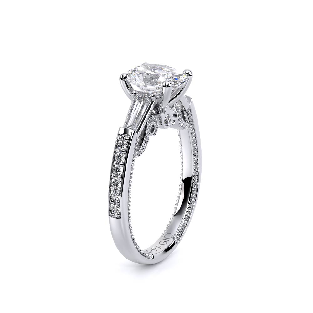Verragio Three-Stone Oval Engagement Ring