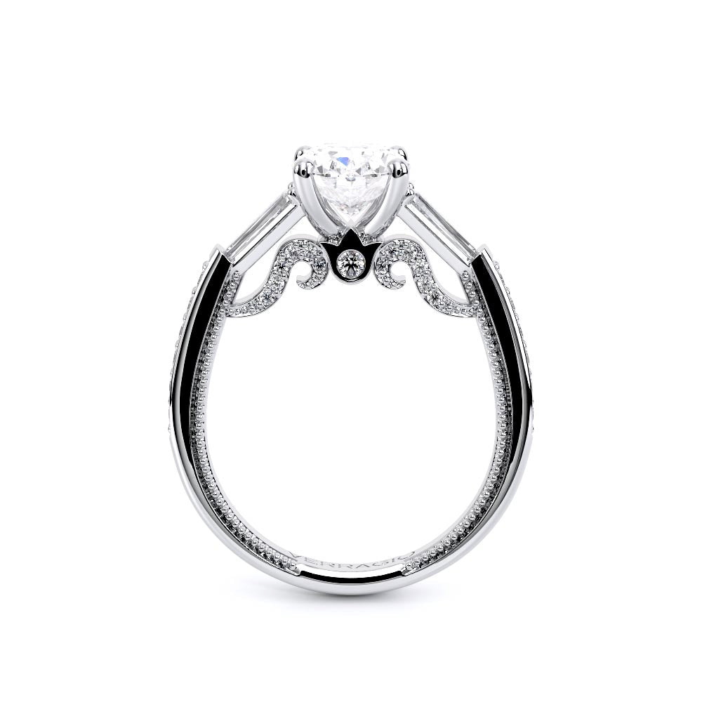 Insignia-7110OV-18K White Gold Oval