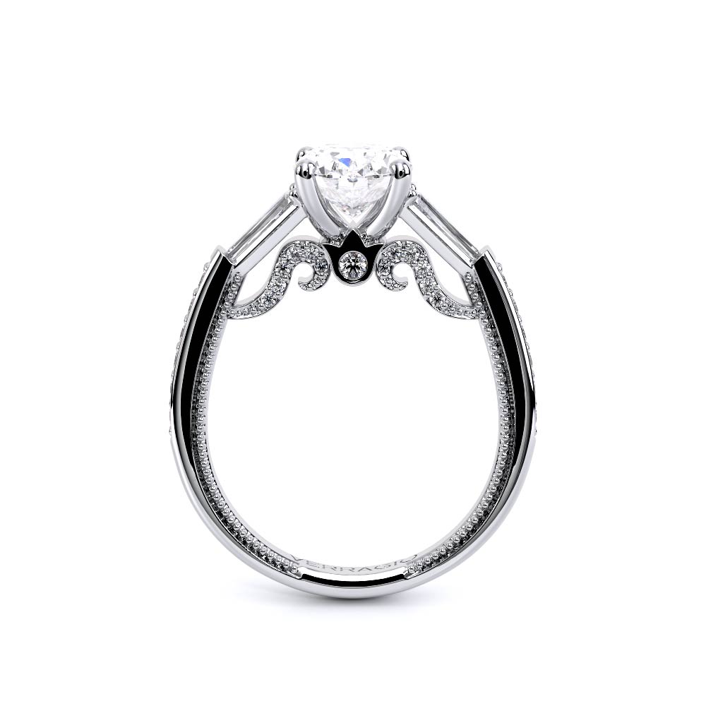 Verragio Three-Stone Oval Engagement Ring