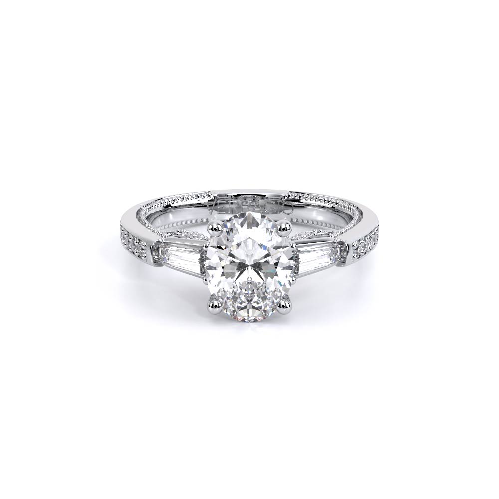 Verragio Three-Stone Oval Engagement Ring