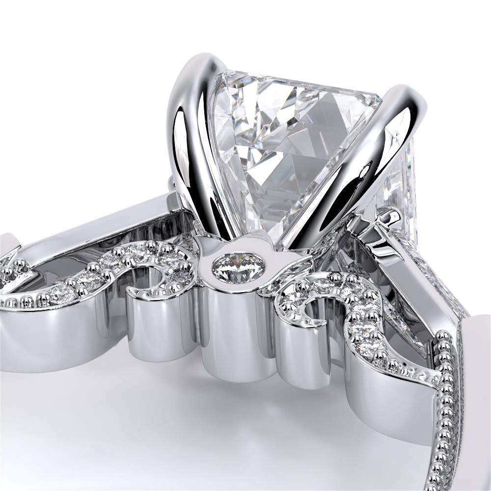 Verragio Three-Stone Emerald Engagement Ring