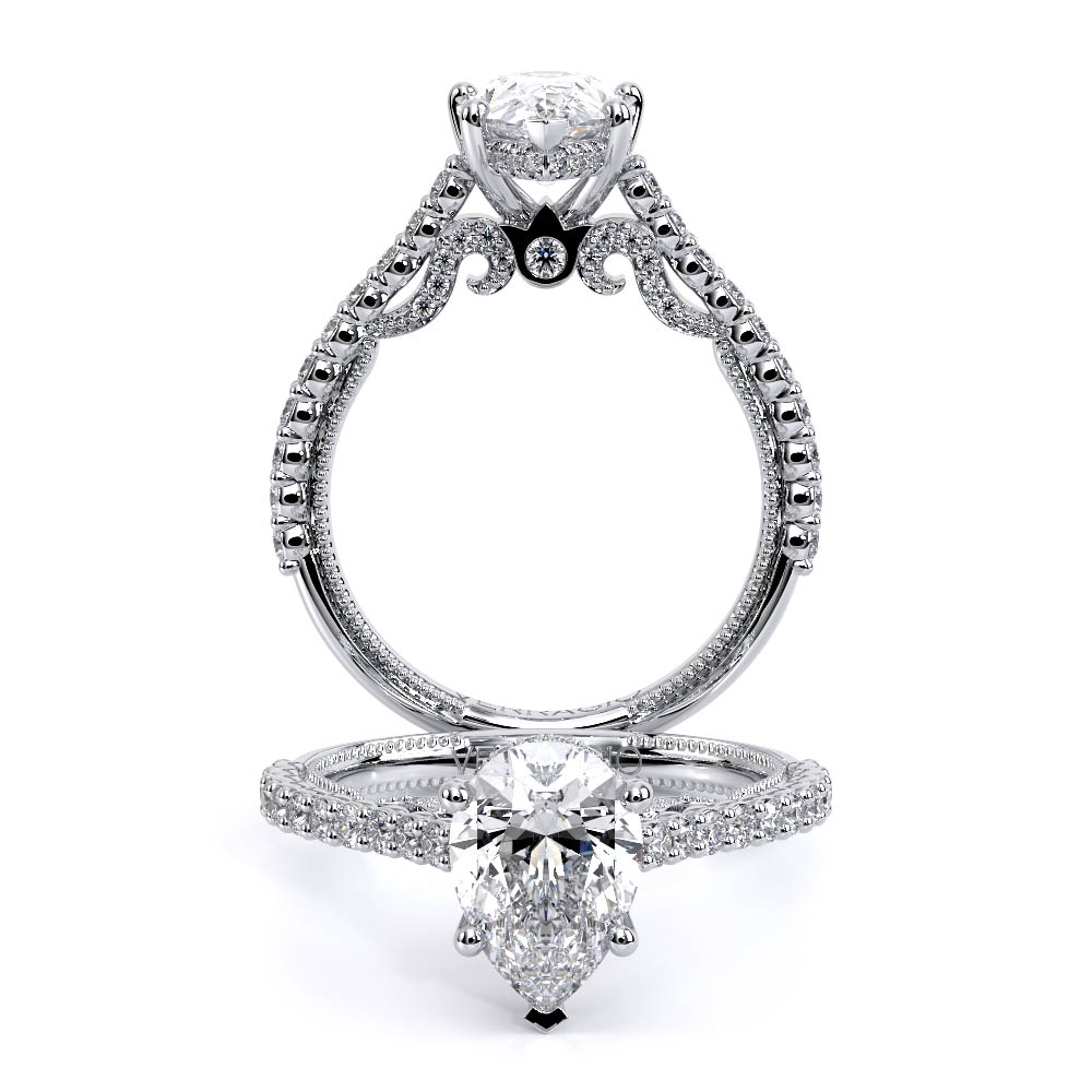 Verragio Pave Pear Engagement Ring