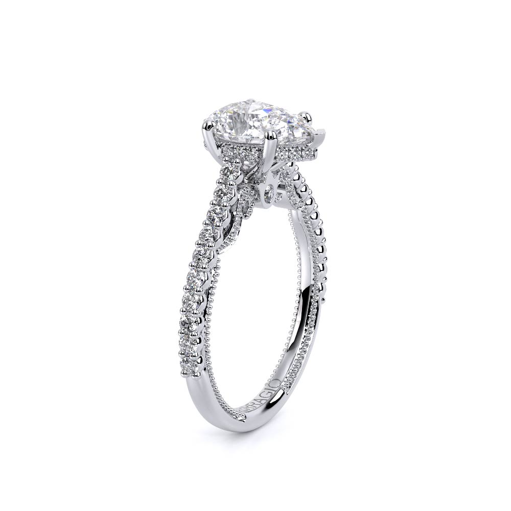 Verragio Pave Pear Engagement Ring