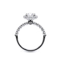 Renaissance-990CU20-18K White Gold Cushion