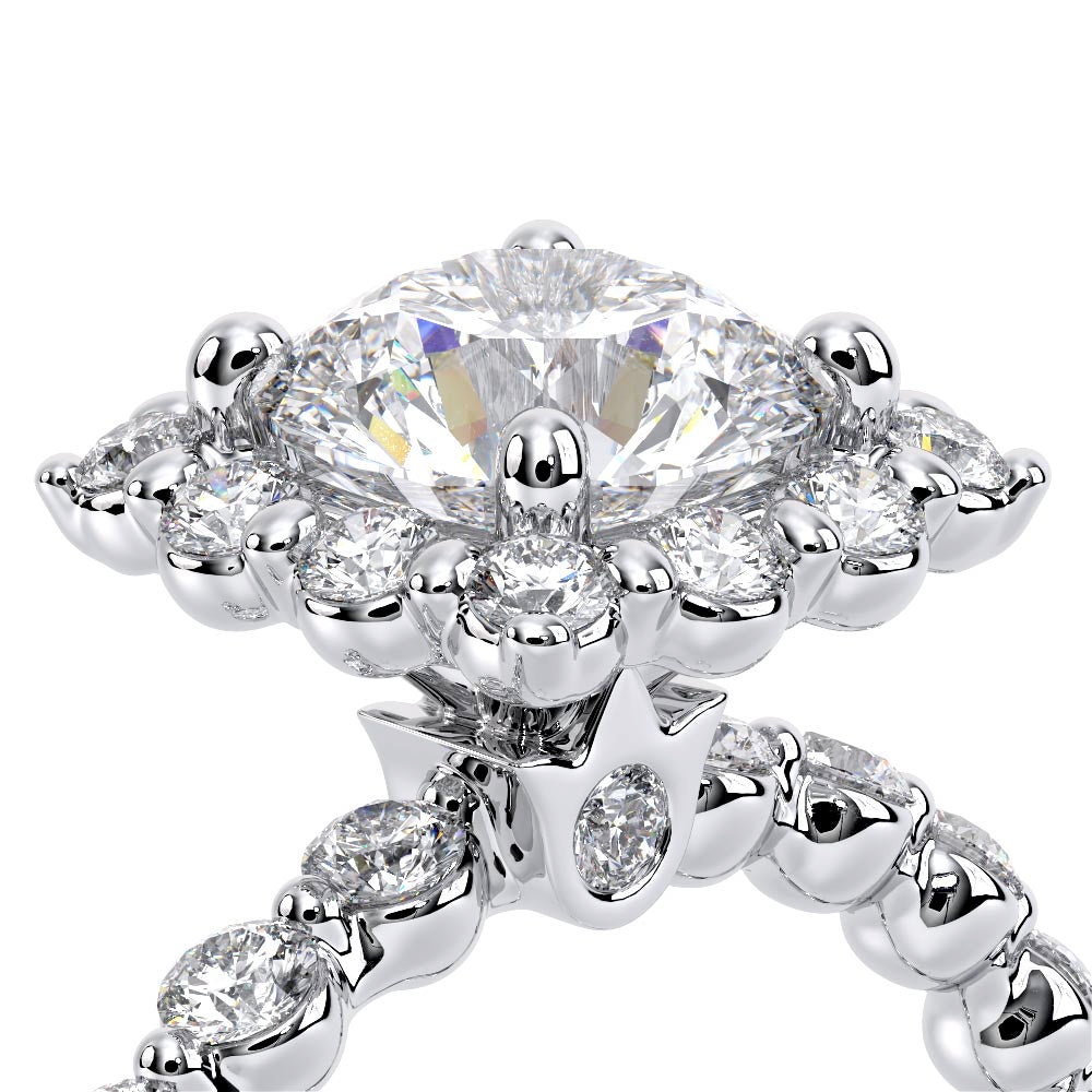 Renaissance-990CU20-14K White Gold Cushion