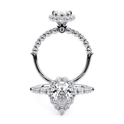 Verragio Halo Pear Engagement Ring