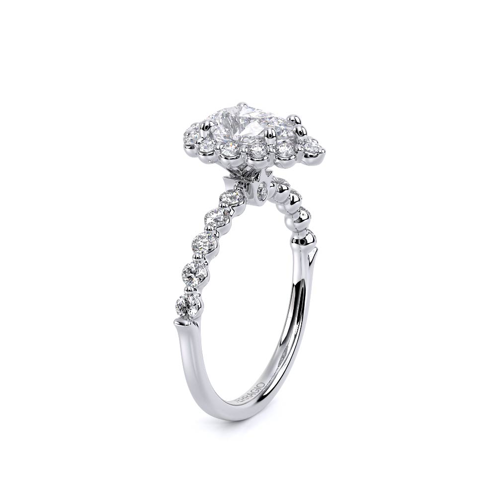Verragio Halo Pear Engagement Ring