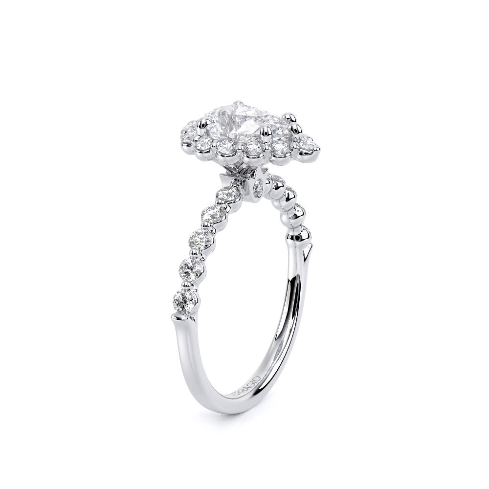 Renaissance-990PS20-14K White Gold Pear
