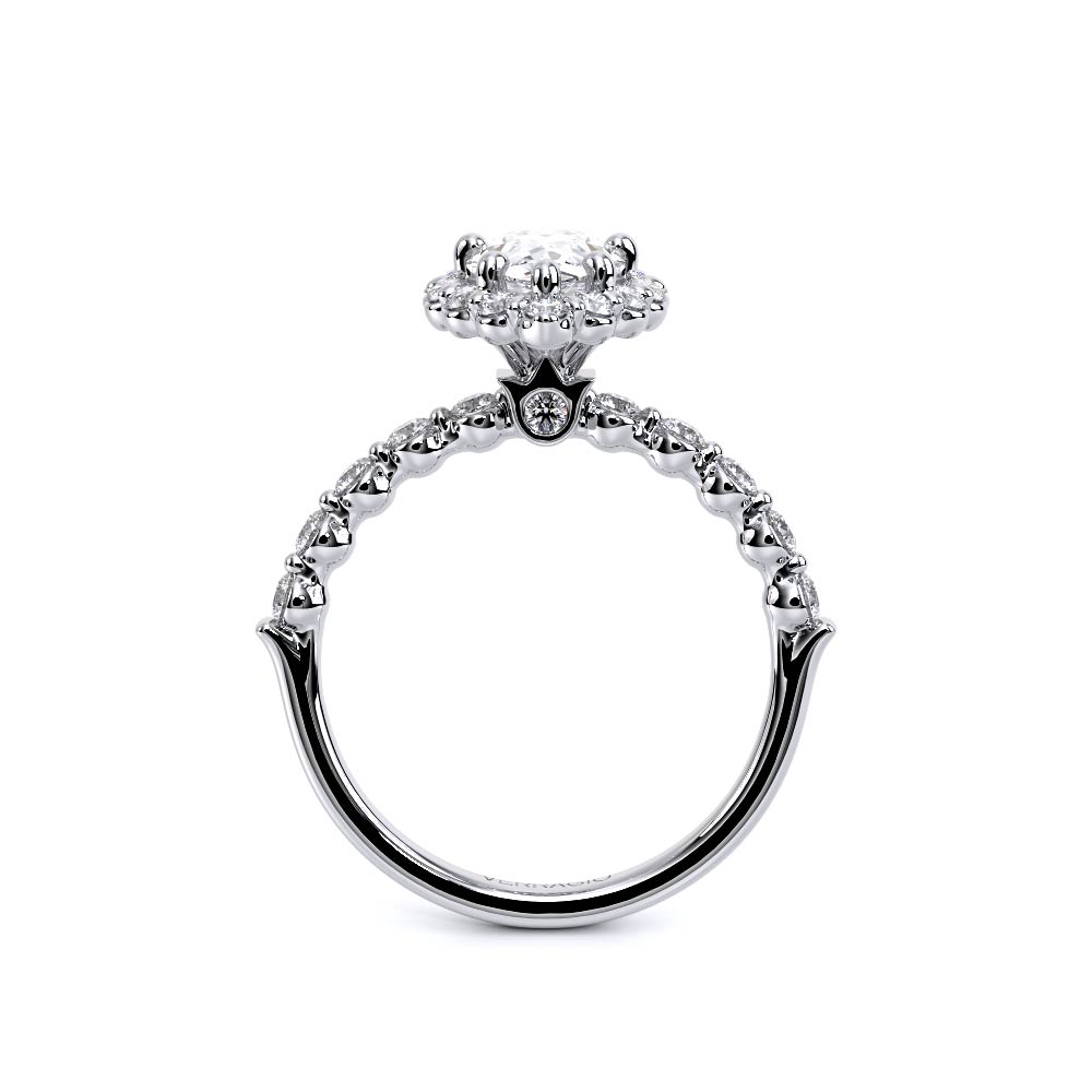 Verragio Halo Pear Engagement Ring