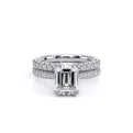 Verragio Pave Emerald Engagement Ring