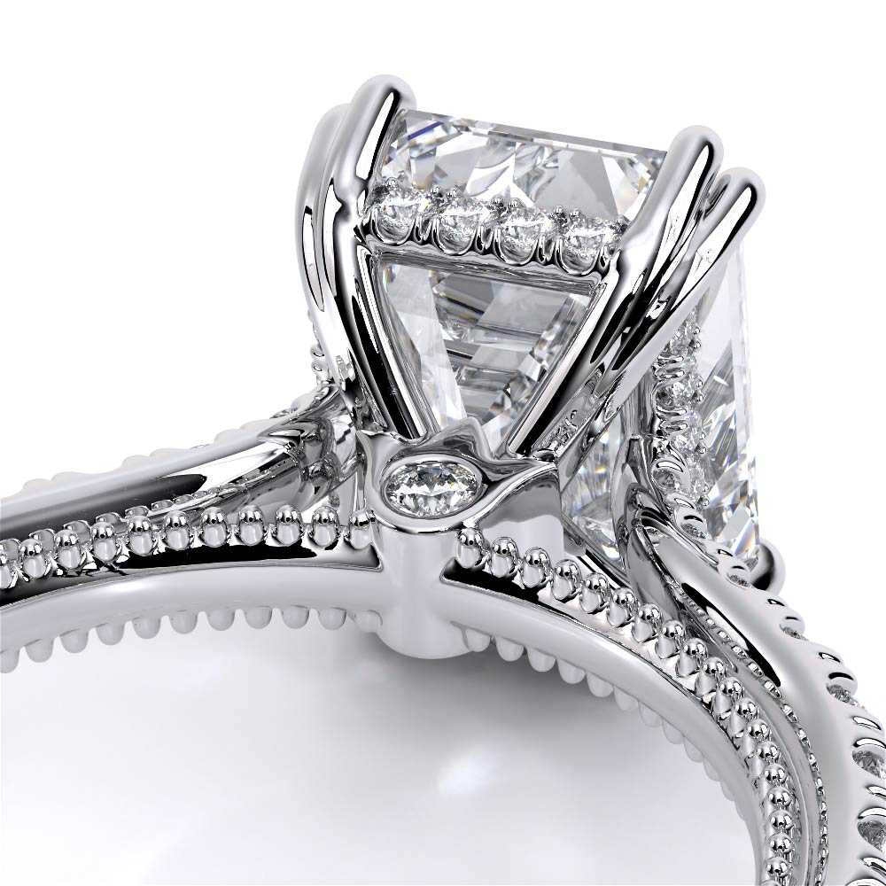 Verragio Pave Emerald Engagement Ring