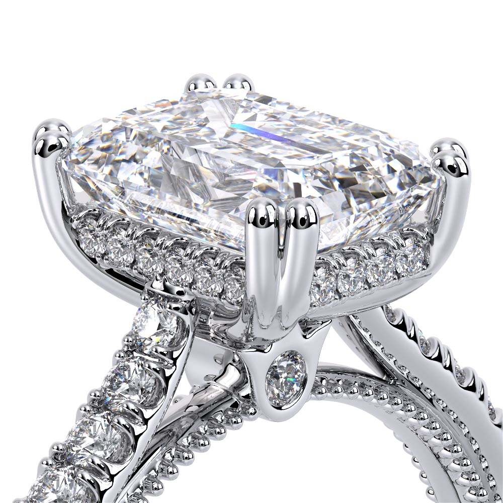 Verragio Pave Emerald Engagement Ring