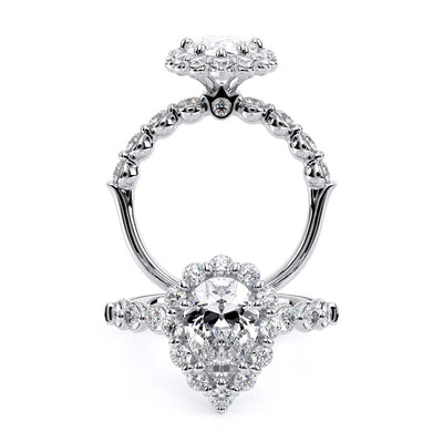 Verragio Halo Pear Engagement Ring