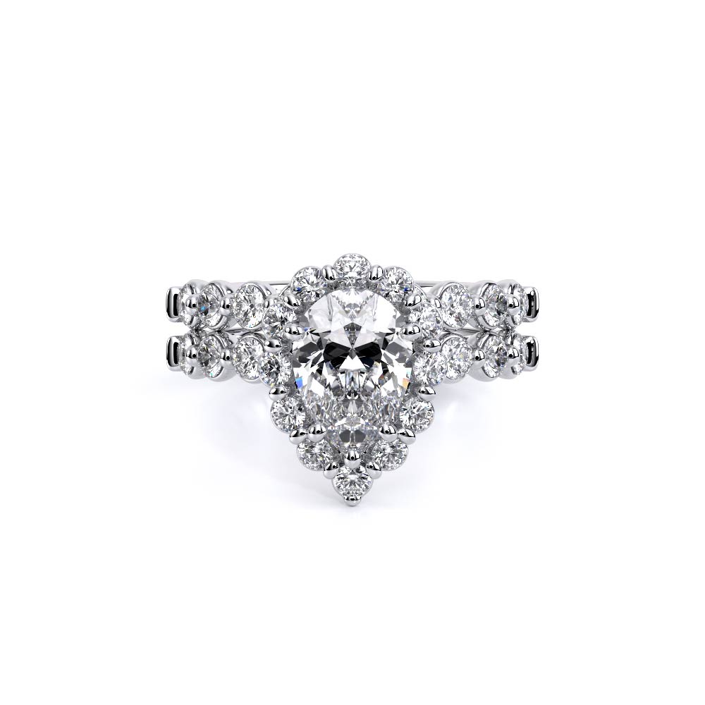 Verragio Halo Pear Engagement Ring