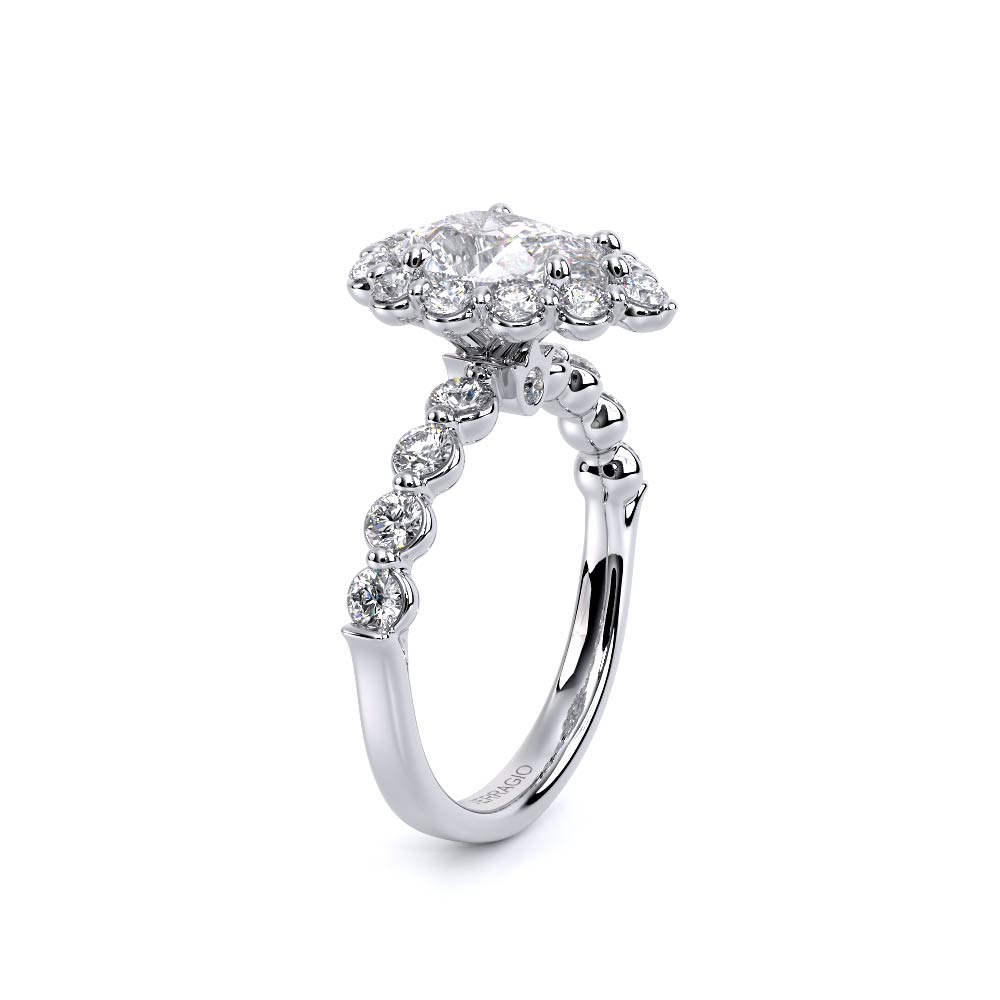 Verragio Halo Pear Engagement Ring