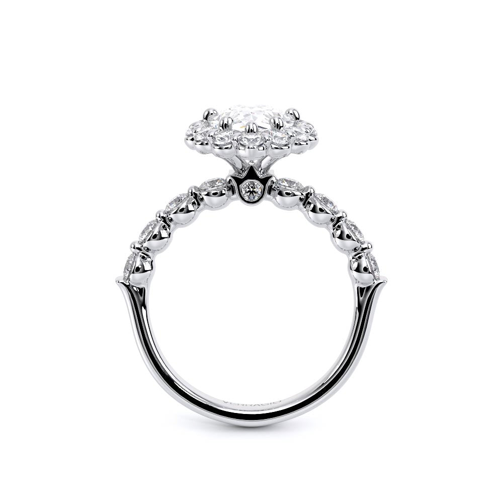 Renaissance-990PS25-14K White Gold Pear