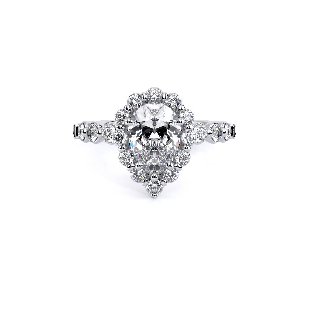 Verragio Halo Pear Engagement Ring