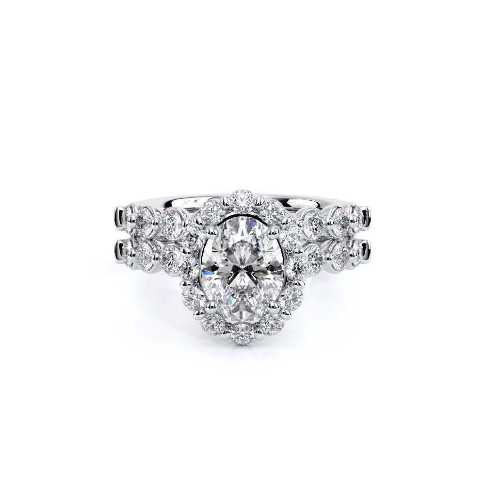 Renaissance-990OV25-14K White Gold Oval