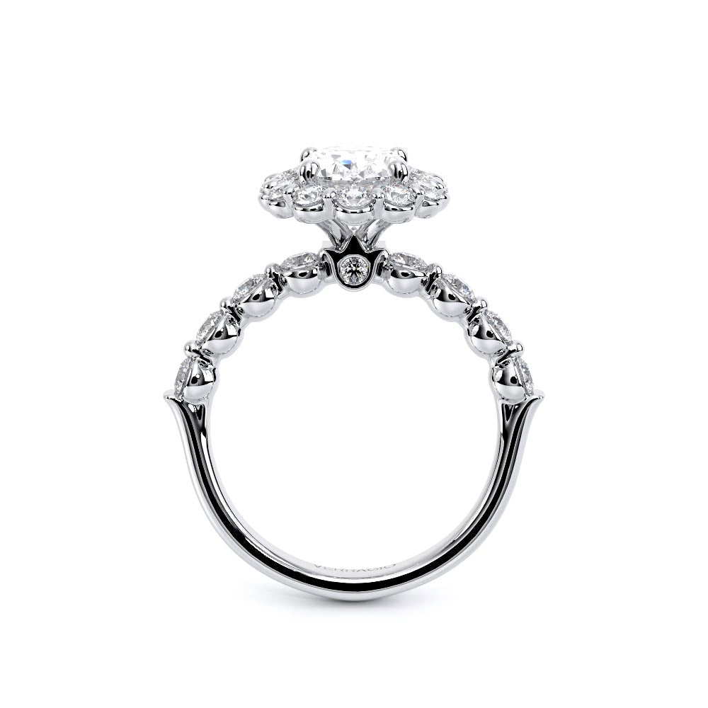 Renaissance-990OV25-14K White Gold Oval