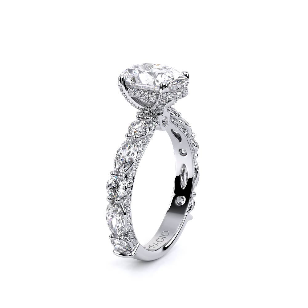 Verragio Pave Oval Engagement Ring