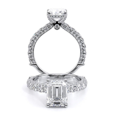 Verragio Pave Emerald Engagement Ring