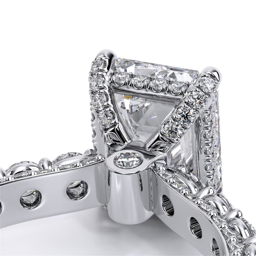 Verragio Pave Emerald Engagement Ring