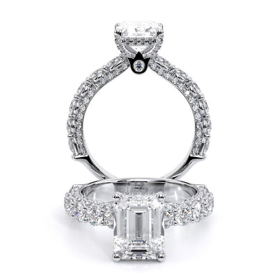 Verragio Pave Emerald Engagement Ring