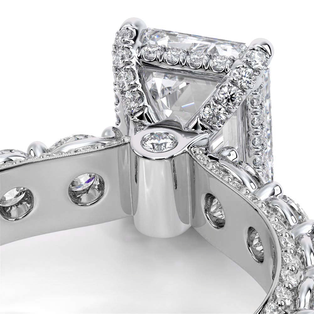 Verragio Pave Emerald Engagement Ring